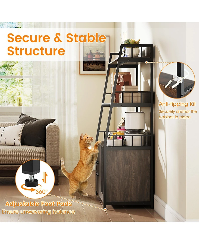 Cozito Cat Litter Box Enclosure 52 in Charging Station