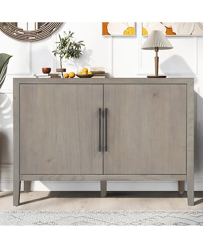 Streamdale Furniture Farmhouse Sideboard with Pine Veneer, 2 Doors