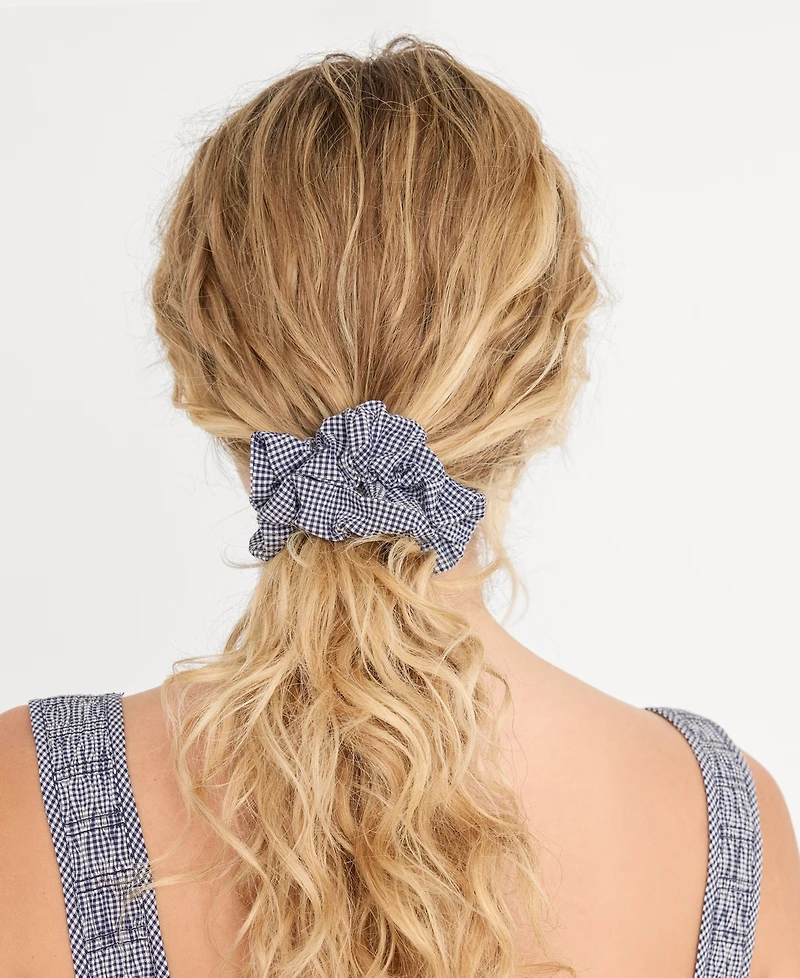 Good American Women's Gingham Pattern Scrunchie