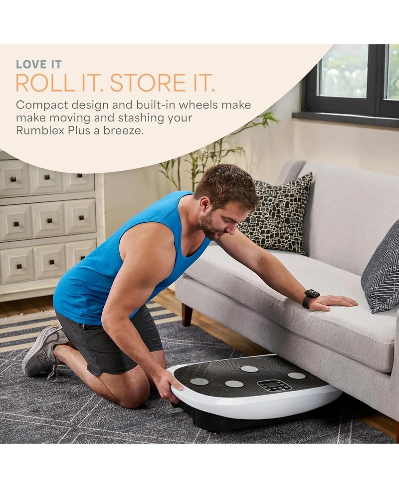 Lifepro Rumblex Plus 4D Vibration Plate Exercise Machine – Triple Motor Full Body Vibrating Plate for Weight Loss & Lymphatic Drainage