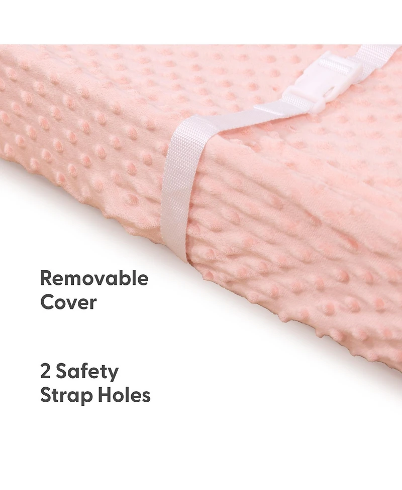 The Peanutshell Minky Ultra Soft Baby Mat Cover for Girls, 2 Pack