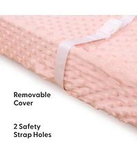 The Peanutshell Minky Ultra Soft Baby Mat Cover for Girls, 2 Pack
