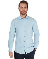 Alfani Men's Geometric Print Slim-Fit Dress Shirt, Macy's Exclusive
