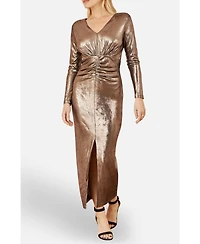 Yumi Women's Long Sleeves With Maxi Dress