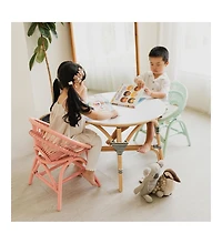 Momiji Maya Handcrafted Rattan Kids Chair with cushion