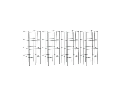 Lucky One 4 Pack Garden Trellis for Climbing Plants, Folding Metal Plant Support