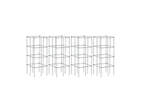 Lucky One 4 Pack Garden Trellis for Climbing Plants, Folding Metal Plant Support