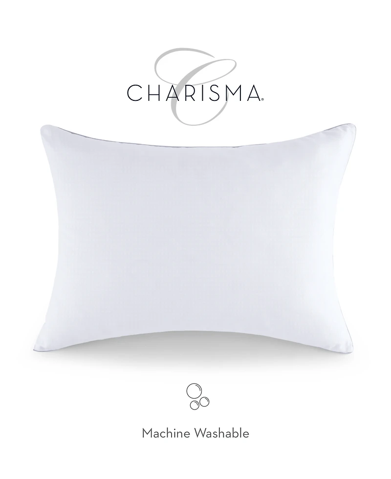 Charisma High-Lofting Swiss Dot Embossed 2-Pack Pillow Set, Standard/Queen