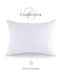 Charisma High-Lofting Swiss Dot Embossed 2-Pack Pillow Set, Standard/Queen