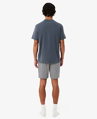 Lacoste Men's Short-Sleeve T-Shirt and Pajama Shorts, 2-Piece Set