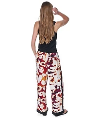 Dkny Women's Printed Drawstring Waist Pants