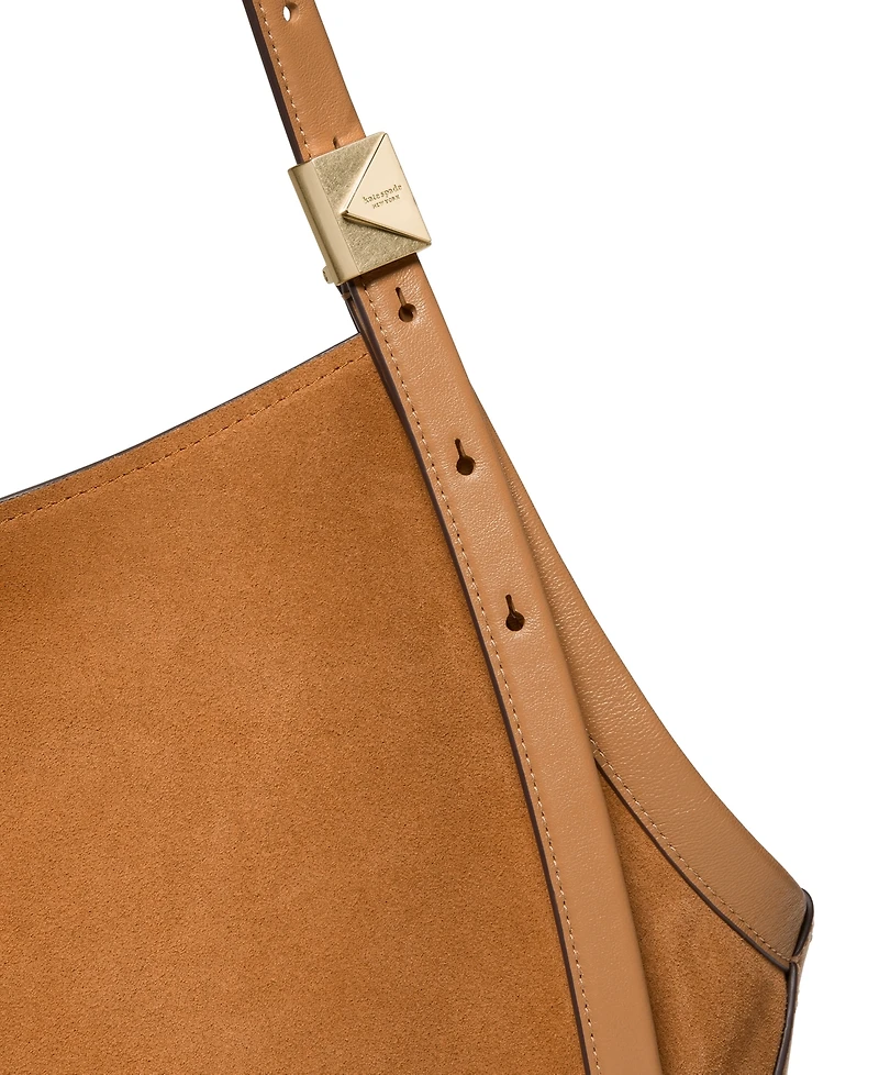 kate spade new york Deco Tulip Large Suede Tote Bag