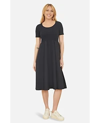 Yumi Women's Jersey Top And Cotton Midi Dress