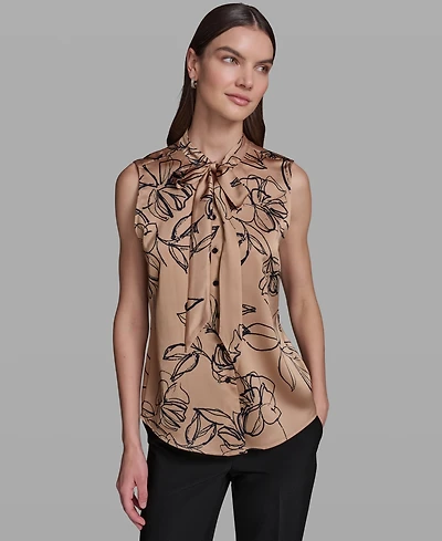 Karl Lagerfeld Paris Women's V-Neck Top