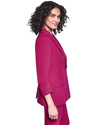 Karl Lagerfeld Paris Women's Long-Sleeve Shoulder Padded Jacket