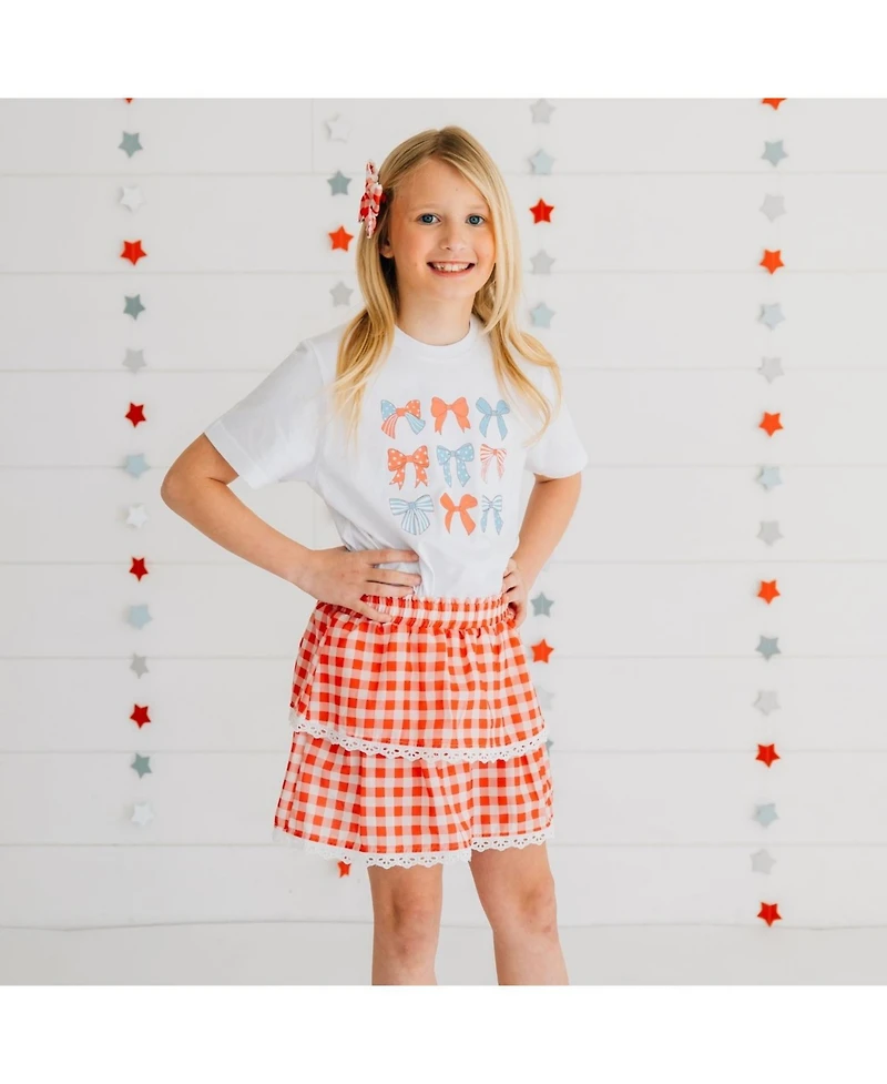 Sweet Wink Big Girls Patriotic Cutie Short Sleeve T-Shirt