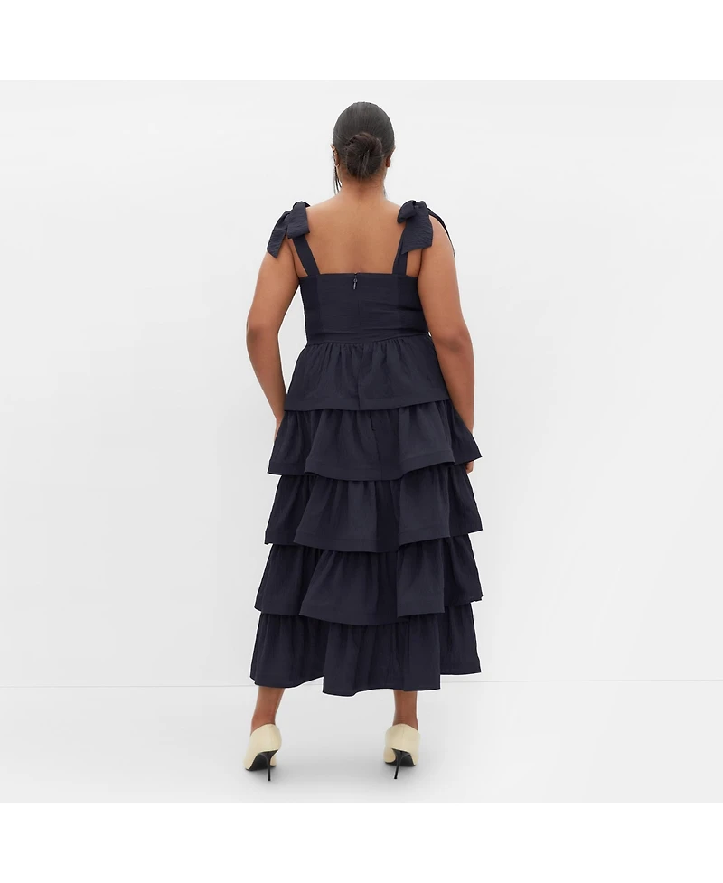 City Chic Women's Elina Tier Maxi Dress