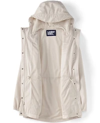 Lands' End Women's Plus Squall Packable Waterproof Raincoat