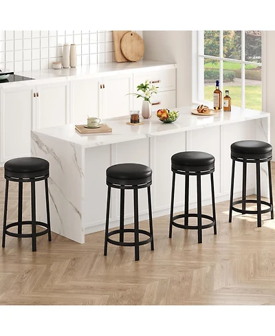 gaomon Dining Chair Swivel Bar Stool , Counter Height Bar Stool for Kitchen Dining Room