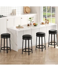 gaomon Dining Chair Swivel Bar Stool , Counter Height Bar Stool for Kitchen Dining Room