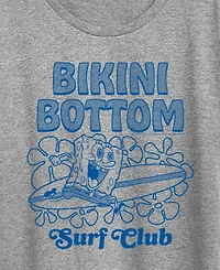 Hybrid Apparel Plus SpongeBob Square Pants Bikini Bottom Surf Short-Sleeve Graphic T-Shirt