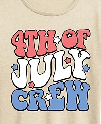 Hybrid Apparel Plus Instant Message Fourth of July Crew Short-Sleeve Graphic T-Shirt