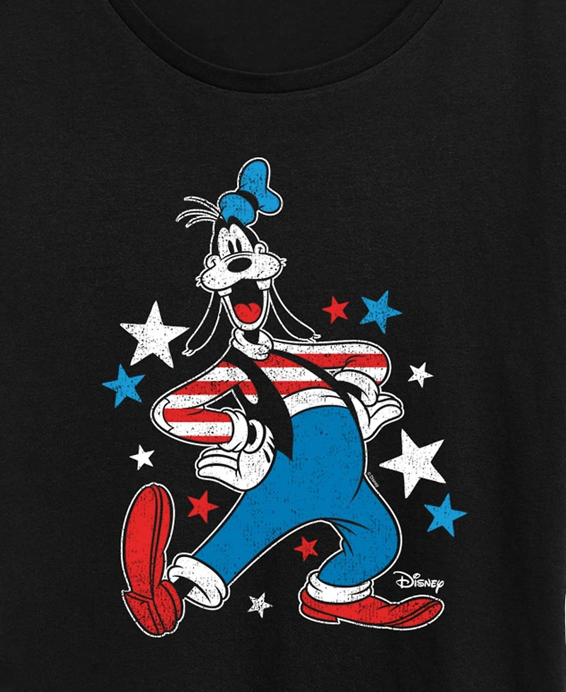 Hybrid Apparel Plus Disney Goofy Americana Short-Sleeve Graphic T-Shirt
