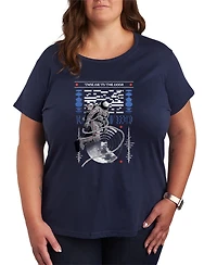 Hybrid Apparel Plus Mtv Take Me to the Moon Person Short-Sleeve Graphic T-Shirt