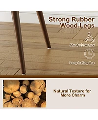 Gouun Upholstered Dining Arm Chairs Set of 2 with Padded Backrest