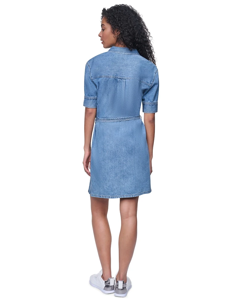 Dkny Jeans Women's Button-Front Shirt Dress