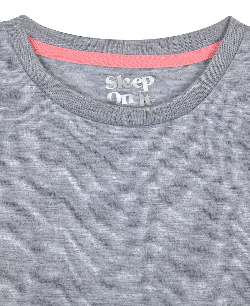 Sleep On It Boys' 6-12 Solid T-Shirt and Camo Shorts, 2-Piece Set