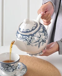 222 Fifth Adelaide Blue Teapot, 22 oz.