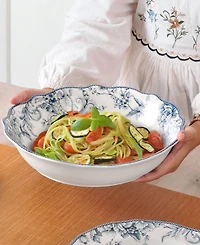 222 Fifth Adelaide Blue Pasta Serving Bowl, 12.6"