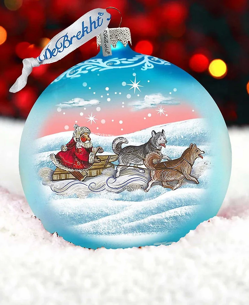 G.DeBrekht Northern Light Ball Glass Ornament