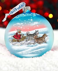 G.DeBrekht Northern Light Ball Glass Ornament