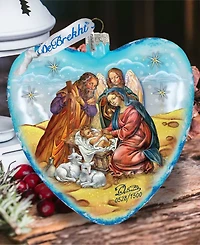 G.DeBrekht Limited Edition Nativity Glass Ornament