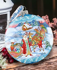 G.DeBrekht Limited Edition Oversized Beloved Courier Glass Ornament
