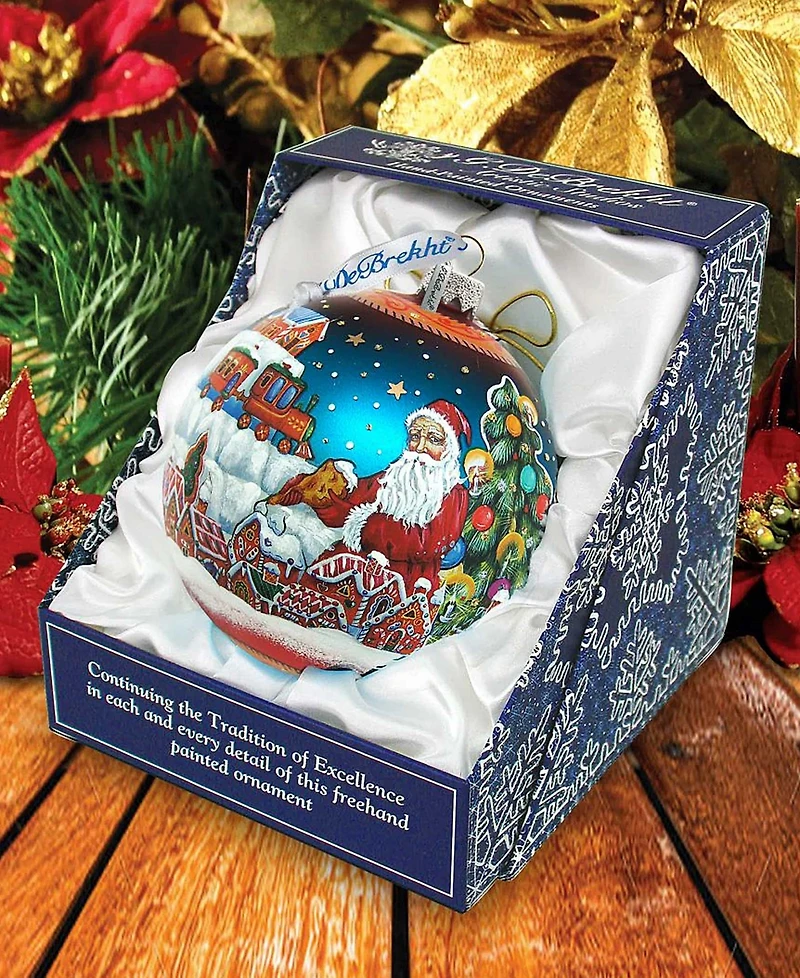 G.DeBrekht Limited Edition Oversized Ginger Bread House Glass Ornament