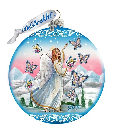 G.DeBrekht Serenity Angel Limited Edition Hand Painted Glass Ornament