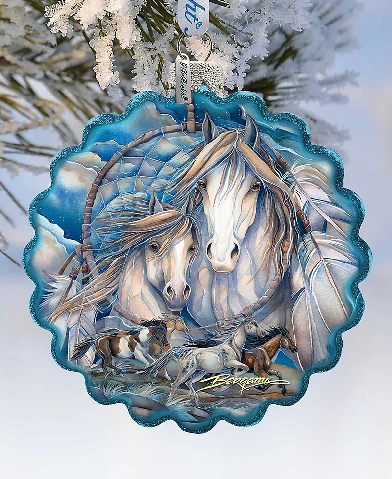 G.DeBrekht Mustangs Dream Catcher Journey Holiday Ornament