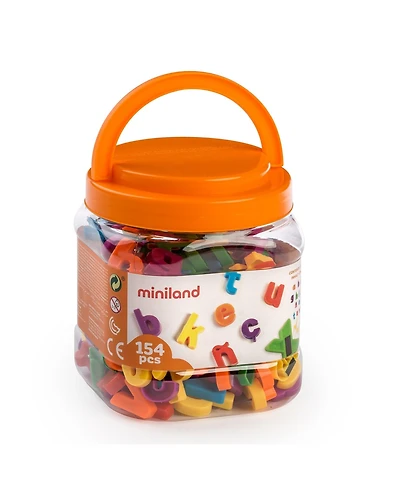 Miniland Magnetic Lowercase Letters - 154 Pieces