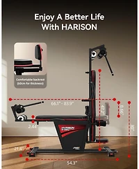 Harison Strength Training Inversion Table for Back Pain Relief with Remote Control (Hrm-409PLUS)