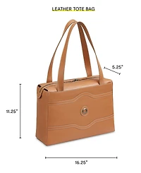 Delsey Paris Chatelet 16.25" Leather Tote