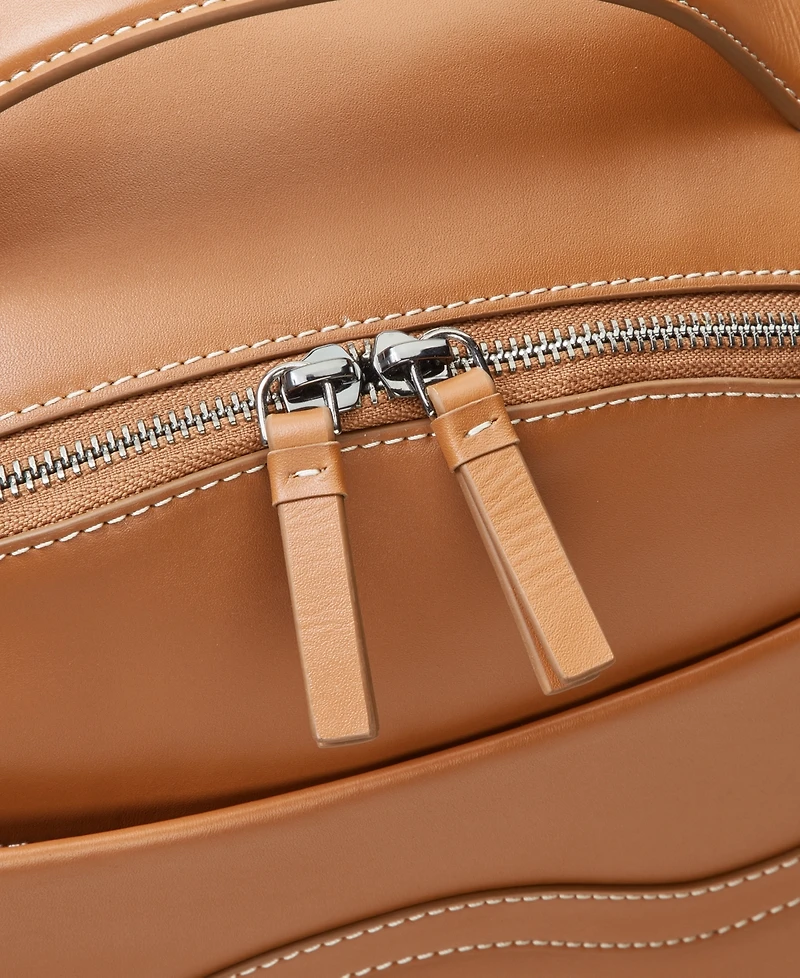 Delsey Paris Chatelet 12.25" Leather Backpack