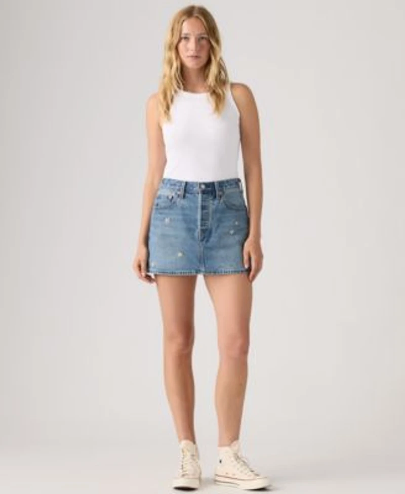 Levis Premium Womens Icon Cotton Denim Skirt