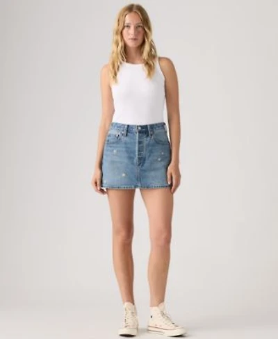Levis Premium Womens Icon Cotton Denim Skirt