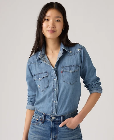 Levi's Women's The Ultimate Western Cotton Denim Shirt