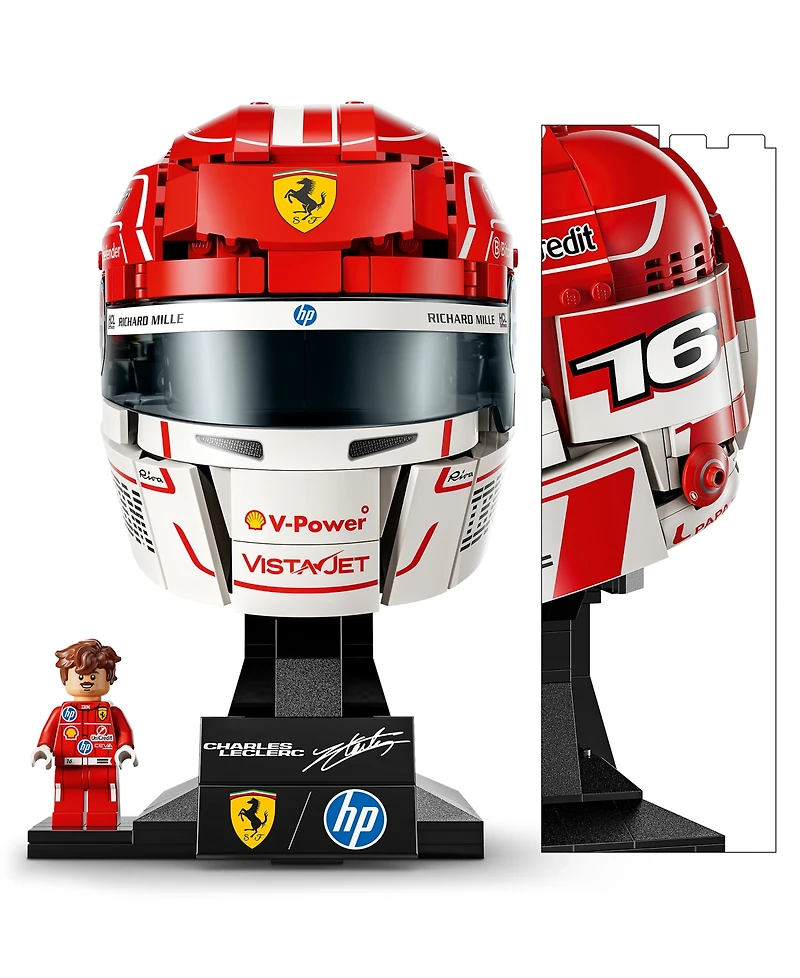 Lego Editions Scuderia Ferrari Hp Charles Leclerc Helmet 43014, 886 Pieces