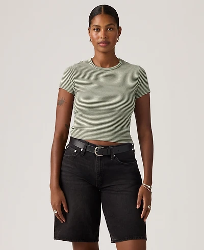 Levi's Women's Short-Sleeve Cropped Top