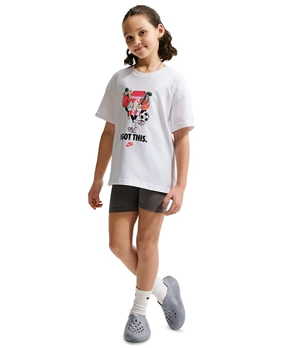 Nike Girls' 7-16 Sportswear Short-Sleeve T-Shirt